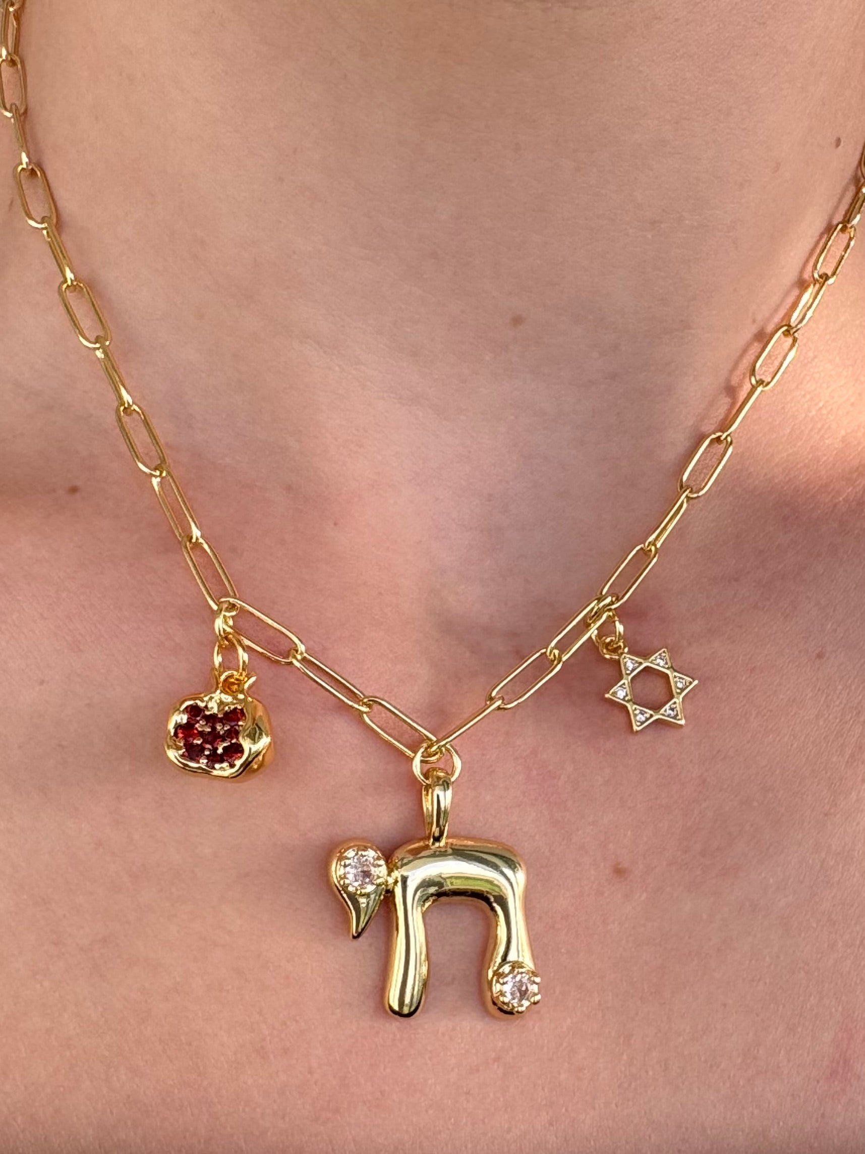 The "Ahava" Charm Necklace